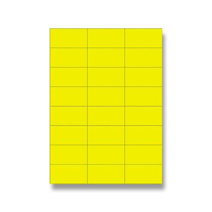 Obrázek produktu Rayfilm - samolepicí etikety - 70×36 mm, 2400 etiket, žluté