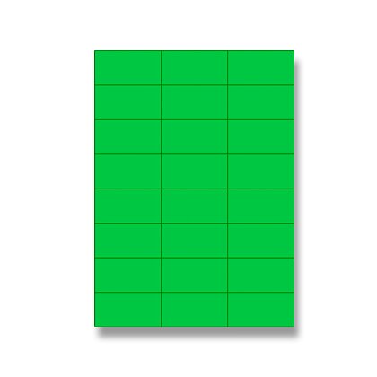 Obrázek produktu Rayfilm - samolepicí etikety - 70×36 mm, 2400 etiket, zelené