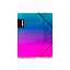 Preview image of product PP Karton Ombre - spisové desky s gumičkou - tyrkysovorůžové