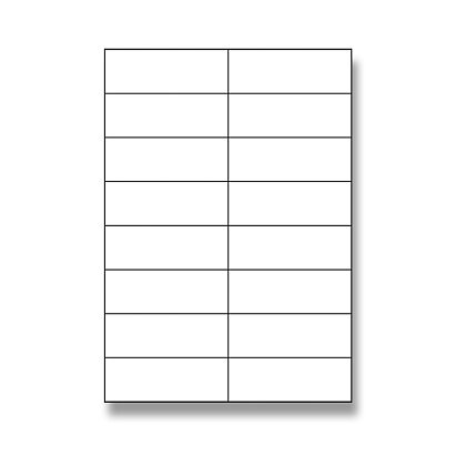 Obrázek produktu Rayfilm Glossy - samolepicí etikety - 105,0 x 37,0 mm, 320 etiket