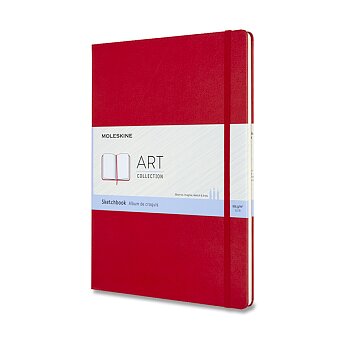 Obrázek produktu Skicář Moleskine - tvrdé desky - A4, červený