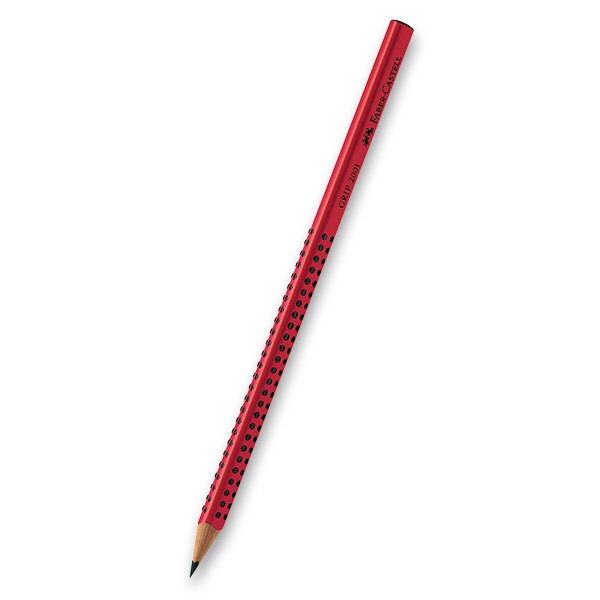 Grafitová tužka Faber-Castell Grip 2001 červená, tvrdost B (číslo 1)