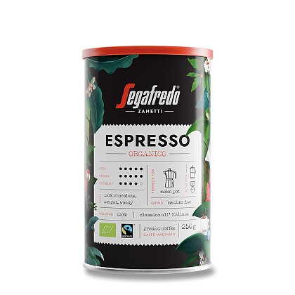 Obrázek produktu Segafredo Espresso Organico - mletá káva - 250 g