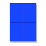 Rayfilm - samolepicí etikety - 105 × 74,2 mm, 800 etiket, modré