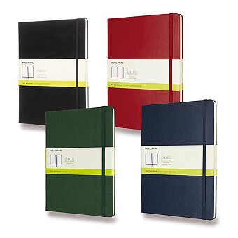 Obrázek produktu Zápisník Moleskine - tvrdé desky - XL, čistý, výběr barev