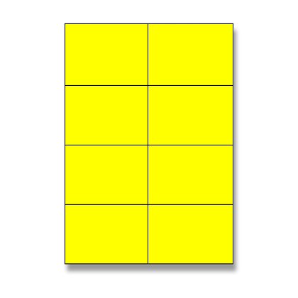 Obrázek produktu Rayfilm - samolepicí etikety - 105,0 x 74,2 mm, 800 etiket, žluté