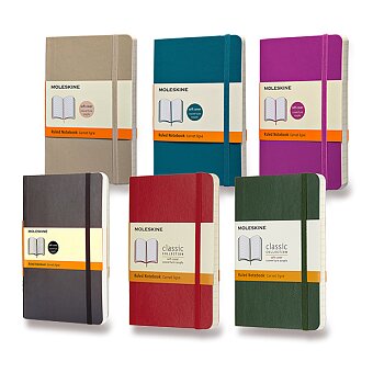 Obrázek produktu Zápisník Moleskine - měkké desky - S, linkovaný, výběr barev