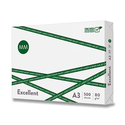 Obrázek produktu MM Flow Excellent - xerografický papír - A3, 80 g, 500 listů