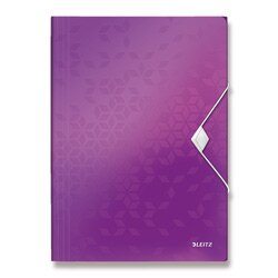 Levně Leitz Wow - tříchlopňové desky - A4, fialové