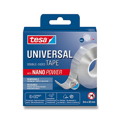 Obrázek produktu Tesa® Nano Power - oboustranná lepicí páska - 30 mm x 3 m