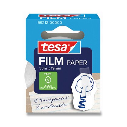 Obrázek produktu Tesafilm® Paper - transparentní papírová lepicí páska - 19 mm x 33 m
