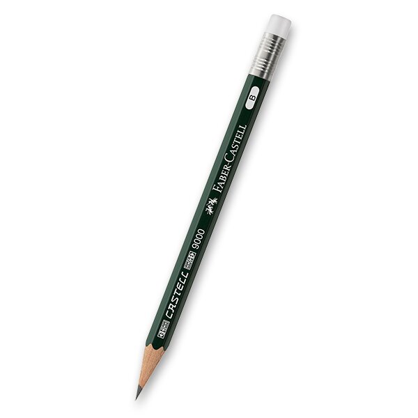 Grafitová tužka Faber-Castell Castell 9000 Perfect Pencil s pryží, bez víčka