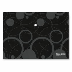 Levně PP Black & White - spisové desky - černé