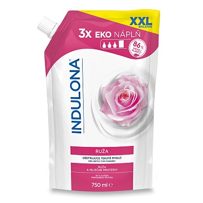 Product image Indulona - liquid soap - rose refill, 750 ml