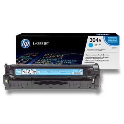Obrázek produktu HP - toner č. 304A, CC531A, cyan (modrý) pro laserové barevné tiskárny
