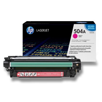 Obrázek produktu HP - toner CE253A, magenta (červený) č. 504A pro laserové barevné tiskárny