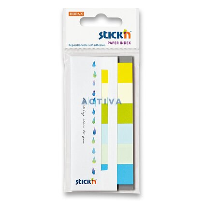 Obrázok produktu Hopax Stick'n Paper Index  - samolepiace papierové záložky - 6 × 30 lístkov, Summer