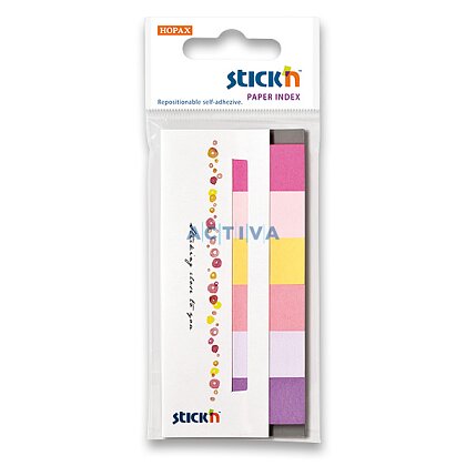 Obrázok produktu Hopax Stick'n Paper Index - samolepiace papierové záložky - 6 × 30 lístkov, Spring