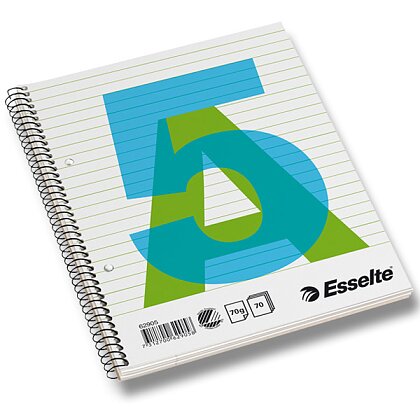 Obrázek produktu Esselte - kroužkový blok - A5, 70 l., linkovaný