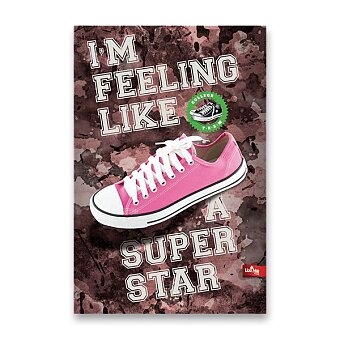 Obrázek produktu Záznamní kniha Premium Sneakers - A4, linkovaná, 96 listů, mix motivů