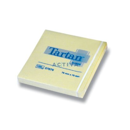 Obrázek produktu Tartan - samolepicí bloček - 76×76 mm, 100 listů