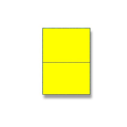 Obrázek produktu Rayfilm - samolepicí etikety - 210 x 148 mm, 200 etiket, žlutá fluo