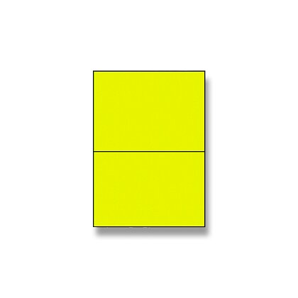 Obrázek produktu Rayfilm - samolepicí etikety - 210×148 mm, 200 etiket, žluté