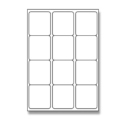 Obrázok produktu Rayfilm - samolepiace etikety - 66 × 70 mm, 1200 etikiet