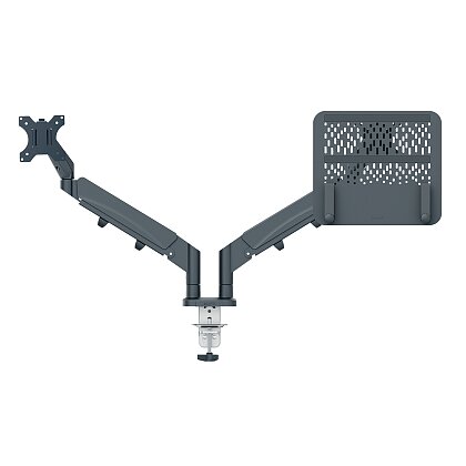 Obrázek produktu Leitz Ergo - duální rameno pro monitor a notebook - tmavě šedé