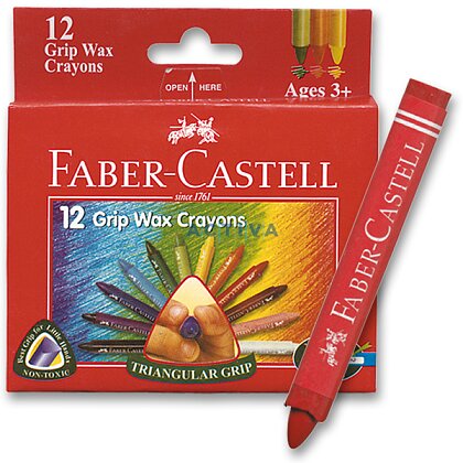 Obrázek produktu Faber-Castell Grip Wax - voskovky - 12 barev