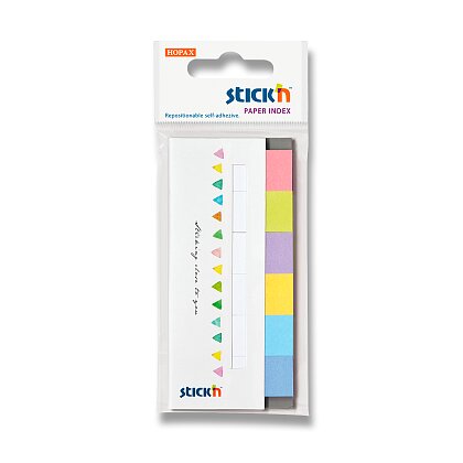 Product image Hopax Stick'n Paper Index - Self-adhesive paper bookmarks - 6 × 30 cards