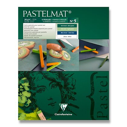Product image Clairefontaine Pastelmat No.5 - blok - 24 x 30 cm, 12 listů, 360 g