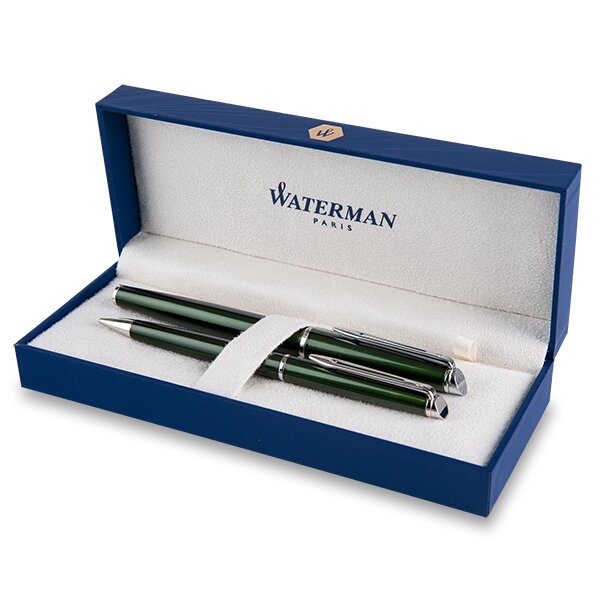 Waterman Hémisphère Metallic Green sada roller a mechanická tužka