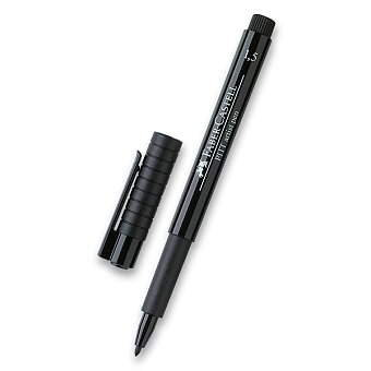 Obrázek produktu Popisovač Faber-Castell Pitt Artist Pen Bullet Nib - černý, 1,5 mm