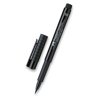 Obrázek produktu Popisovač Faber-Castell Pitt Artist Pen Soft Brush - černý