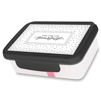 Obrázek produktu Zdravá sváča Pastel - svačinový box - šedorůžová