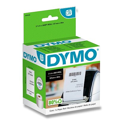 Obrázok produktu Dymo LW S0722540 - originálne papierové štítky - účtenky, rolka 91 m