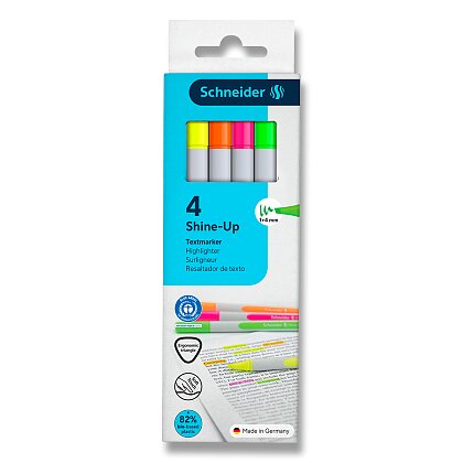 Obrázok produktu Schneider Shine-Up - zvýrazňovač - sada 4 farieb