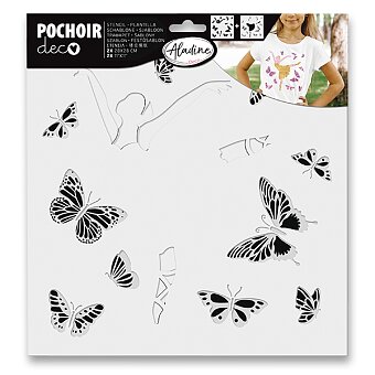 Obrázek produktu Plastová šablona AladinE Duo - Motýlí baletka - 28 x 28 cm