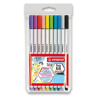 Obrázek produktu Fix Stabilo Pen 68 Brush - 10 barev