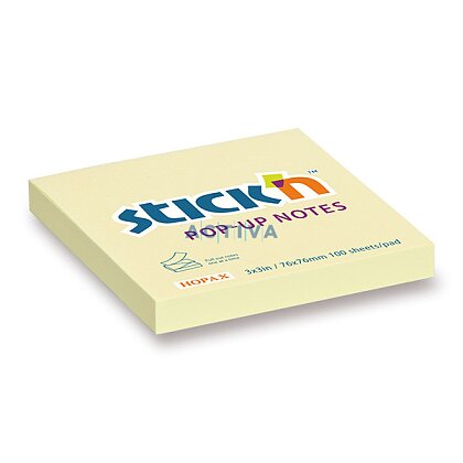 Obrázek produktu Hopax Stick'n Pop-Up Notes - samolepicí Z-bloček - 76 × 76 mm, 100 l.